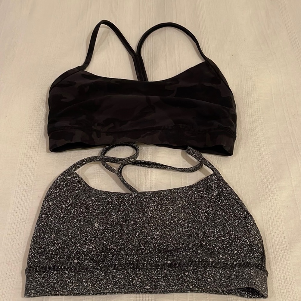 TWO Lululemon Flow Y sports bra size 4